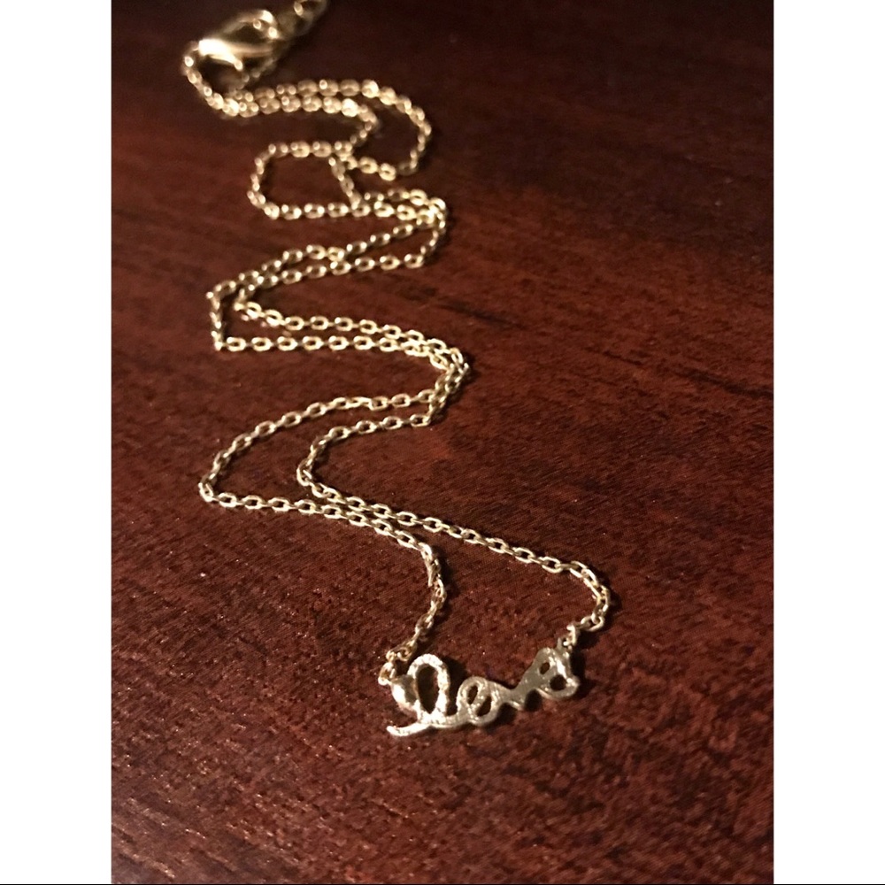 Cursive ‘LOVE’ Pendant Necklace